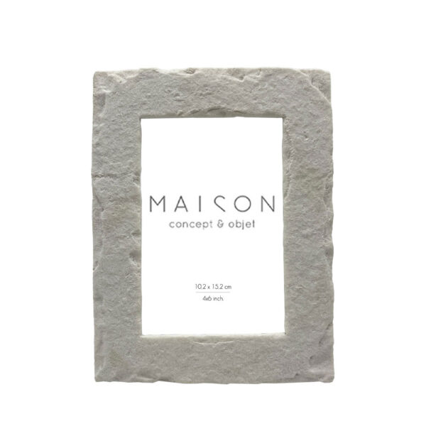 PETRA ΚΟΡΝΙΖΑ 21x16x2cm POLYRESIN ΛΕΥΚΟ ΓΥΑΛΙ 031481 - Image 2