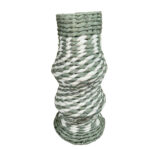 KEA ΒΑΖΟ ΜΕ ΚΑΠΑΚΙ 12x12x35cm PAPER ROPE ΦΥΣΙΚΟ ΛΕΥΚΟ ΜΕΝΤΑ 031557 - Image 2