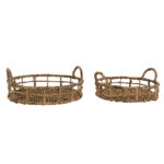 THASOS ΔΙΣΚΟΣ 40x40x9cm SEAGRASS ΦΥΣΙΚΟ 031564 - Image 2