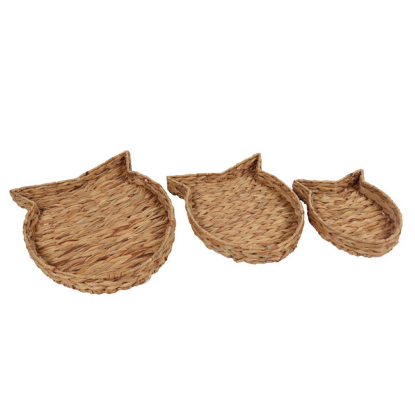 KEA ΔΙΣΚΟΣ SET 3ΤΜΧ 50x38x8cm SEAGRASS ΦΥΣΙΚΟ 031567 - Image 2