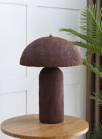 ASHER ΦΩΤΙΣΤΙΚΟ ΕΠΙΤΡΑΠΕΖΙΟ 36x36x50cm PAPER MACHE ΚΑΦΕ 031595 - Image 2