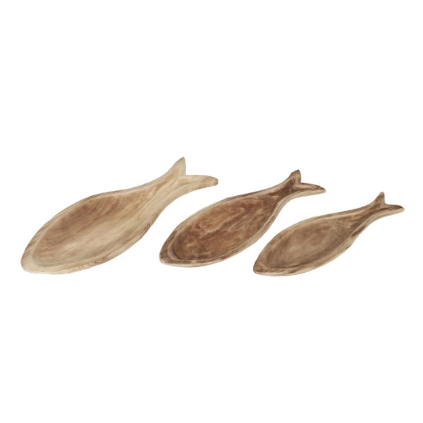 SIKINOS ΔΙΣΚΟΣ SET 3ΤΜΧ 68x27x7cm ΞΥΛΟ ΦΥΣΙΚΟ 031696 - Image 2