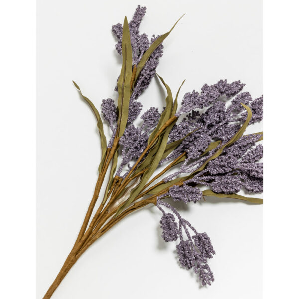 AROMA CHARM ΛΟΥΛΟΥΔΙ ΤΕΧΝΗΤΟ 55cm FOAM ΜΩΒ ΠΡΑΣΙΝΟ PVC 031783 - Image 6