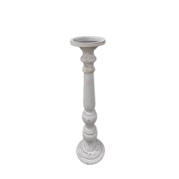 SIKINOS ΚΗΡΟΠΗΓΙΟ 18x18x68cm MDF WHITE WASHED 032018 - Image 2
