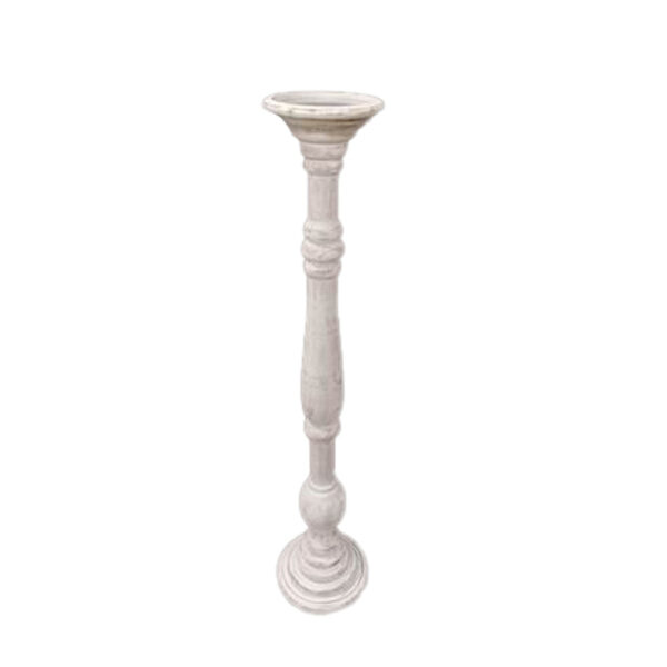 SIKINOS ΚΗΡΟΠΗΓΙΟ 20x20x99cm MDF WHITE WASHED 032020 - Image 2