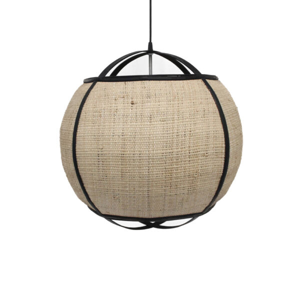 NUBIA ΦΩΤΙΣΤΙΚΟ ΟΡΟΦΗΣ 52x52x50cm ΣΧΟΙΝΙ ΦΥΣΙΚΟ ΜΑΥΡΟ BAMBOO 032061 - Image 2