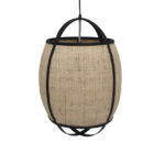 NUBIA ΦΩΤΙΣΤΙΚΟ ΟΡΟΦΗΣ 39x39x55cm ΣΧΟΙΝΙ ΦΥΣΙΚΟ ΜΑΥΡΟ BAMBOO 032063 - Image 2