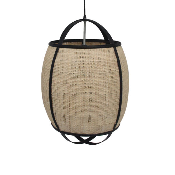 NUBIA ΦΩΤΙΣΤΙΚΟ ΟΡΟΦΗΣ 39x39x55cm ΣΧΟΙΝΙ ΦΥΣΙΚΟ ΜΑΥΡΟ BAMBOO 032063 - Image 2