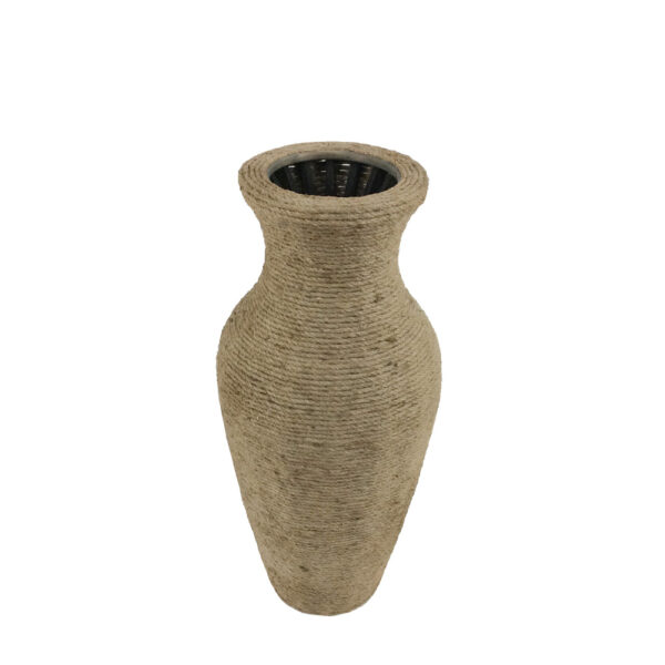 ROPE ΒΑΖΟ 24x24x54cm ΣΧΟΙΝΙ ΦΥΣΙΚΟ PLYWOOD 032068 - Image 2