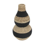 NUBIA ΒΑΖΟ 35x35x61cm ΣΧΟΙΝΙ ΦΥΣΙΚΟ ΜΑΥΡΟ PLYWOOD 032075 - Image 2