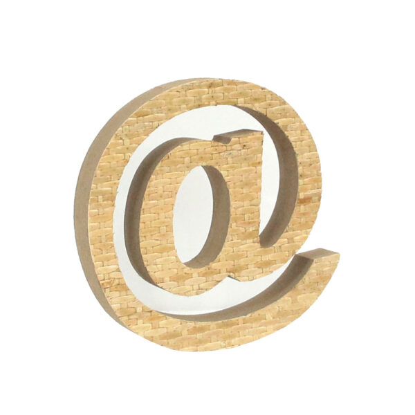 KAMIRA ΔΙΑΚΟΣΜΗΤΙΚΟ 15x3x16cm MDF ΦΥΣΙΚΟ RATTAN 032093 - Image 2