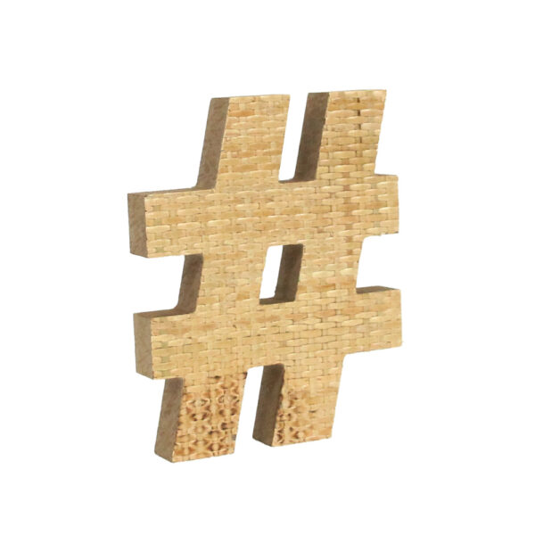 KAMIRA ΔΙΑΚΟΣΜΗΤΙΚΟ 16x3x20cm MDF ΦΥΣΙΚΟ RATTAN 032094 - Image 2