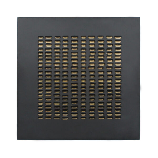 ESCAPE ΠΙΝΑΚΑΣ ΔΙΑΚΟΣΜΗΣΗΣ 80x80x5cm ΜΕΤΑΛΛΟ ΜΑΥΡΟ ΧΡΥΣΟ MDF 032107 - Image 3