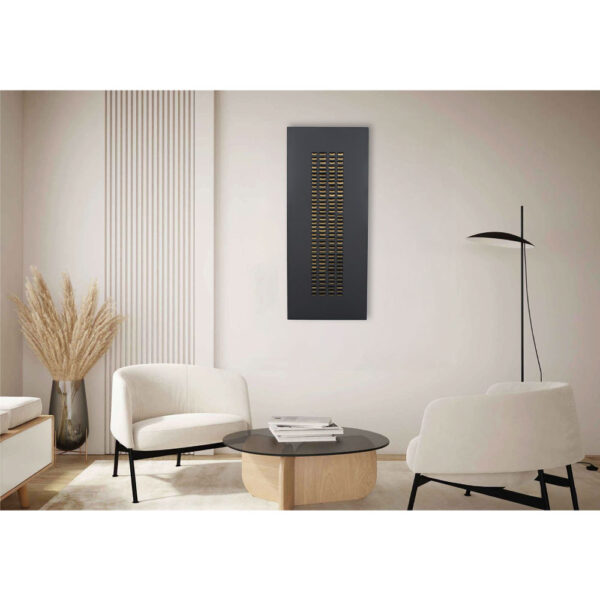ESCAPE ΠΙΝΑΚΑΣ ΔΙΑΚΟΣΜΗΣΗΣ 50x120x4cm ΜΕΤΑΛΛΟ ΜΑΥΡΟ ΧΡΥΣΟ MDF 032108 - Image 4