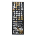 PIC ΠΙΝΑΚΑΣ ΔΙΑΚΟΣΜΗΣΗΣ 40x120x2cm ΜΕΤΑΛΛΟ ΜΑΥΡΟ ΧΡΥΣΟ MDF ΛΕΥΚΟ 032112 - Image 3