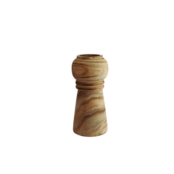 KENGO ΒΑΖΟ 12x12x26cm ΞΥΛΟ ΦΥΣΙΚΟ 032224 - Image 2