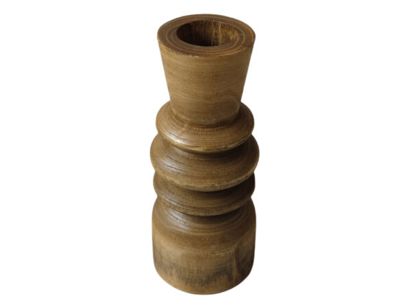 CEDAR ΒΑΖΟ 10x10x24cm ΞΥΛΟ ΚΑΦΕ 032239 - Image 2
