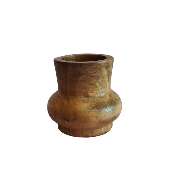 CEDAR ΒΑΖΟ 23x23x21cm ΞΥΛΟ ΚΑΦΕ 032256 - Image 2