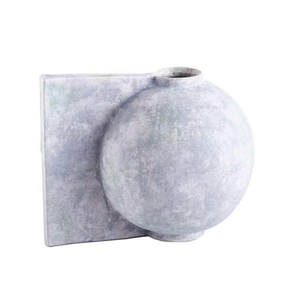 ALKISTIS ΒΑΖΟ 38x29x30cm ΚΕΡΑΜΙΚΟ ΓΚΡΙ 032289 - Image 3