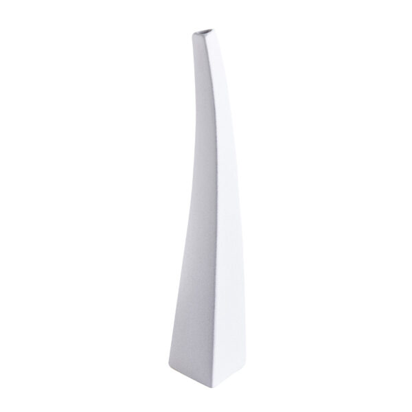 IRIDA ΒΑΖΟ 11x10x50cm ΚΕΡΑΜΙΚΟ ΛΕΥΚΟ 032295 - Image 3
