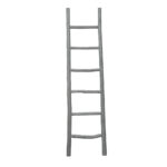 LADDER COUNTRY ΔΙΑΚΟΣΜΗΤΙΚΗ ΣΚΑΛΑ 48x6x183cm ΞΥΛΟ ΓΚΡΙ 032343 - Image 2