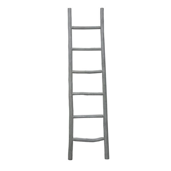 LADDER COUNTRY ΔΙΑΚΟΣΜΗΤΙΚΗ ΣΚΑΛΑ 48x6x183cm ΞΥΛΟ ΓΚΡΙ 032343 - Image 2