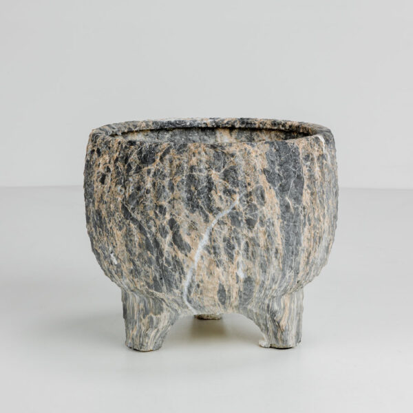 ROCKY ΚΑΣΠΩ 27x27x23cm ΚΕΡΑΜΙΚΟ ΑΝΘΡΑΚΙ ΜΠΕΖ 032400 - Image 5