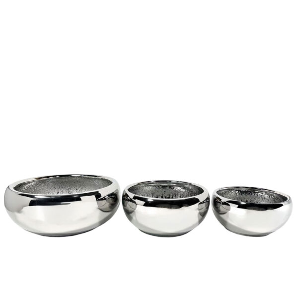 ARGENTO ΚΑΣΠΩ ΣΕΤ 3ΤΜΧ 43x43x18cm ΚΕΡΑΜΙΚΟ ΑΣΗΜΙ 032468 - Image 3