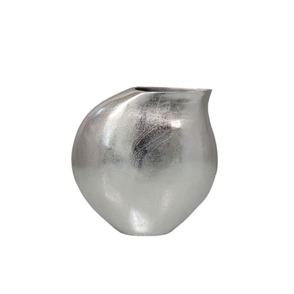 BRONTIE ΒΑΖΟ 30x13x29cm ΑΛΟΥΜΙΝΙΟ ΑΣΗΜΙ 032494 - Image 2