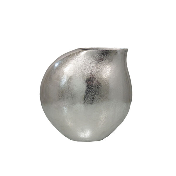 BRONTIE ΒΑΖΟ 40x17x40cm ΑΛΟΥΜΙΝΙΟ ΑΣΗΜΙ 032495 - Image 2