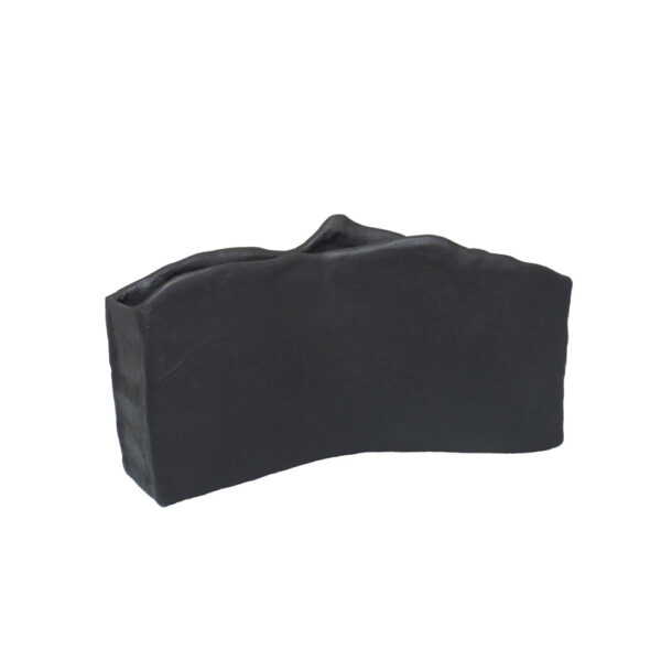 GRANTAS ΒΑΖΟ 42x14x23cm ΑΛΟΥΜΙΝΙΟ ΜΑΥΡΟ 032554 - Image 2