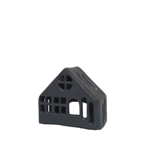 HOGAR ΔΙΑΚΟΣΜΗΤΙΚΟ ΣΠΙΤΙ 14x7x12cm ΑΛΟΥΜΙΝΙΟ ΜΑΥΡΟ 032566 - Image 2