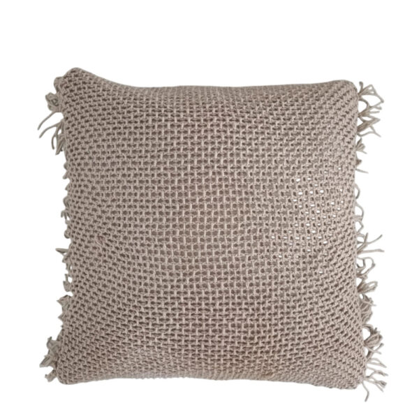 ARNAV ΔΙΑΚΟΣΜΗΤΙΚΟ ΜΑΞΙΛΑΡΙ 45x45cm ΥΦΑΣΜΑ TAUPE POLYESTER 032796 - Image 2