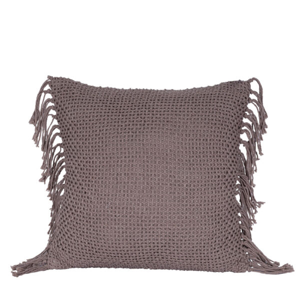 ARNAV ΔΙΑΚΟΣΜΗΤΙΚΟ ΜΑΞΙΛΑΡΙ 45x45cm ΥΦΑΣΜΑ ΓΚΡΙ ΣΚΟΥΡΟ POLYESTER 032797 - Image 3