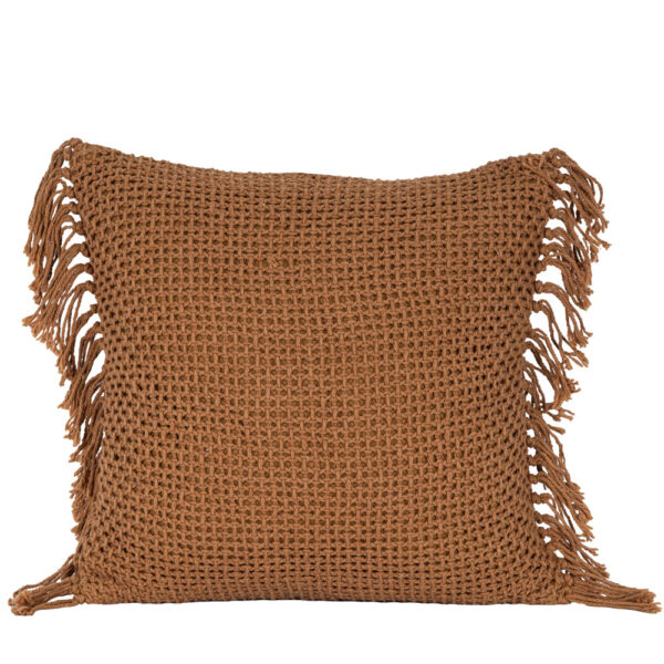 ARNAV ΔΙΑΚΟΣΜΗΤΙΚΟ ΜΑΞΙΛΑΡΙ 45x45cm ΥΦΑΣΜΑ CARAMEL POLYESTER 032798 - Image 3