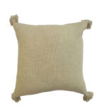 NIHAL ΔΙΑΚΟΣΜΗΤΙΚΟ ΜΑΞΙΛΑΡΙ 45x45cm ΥΦΑΣΜΑ ΜΠΕΖ POLYESTER 032818 - Image 3