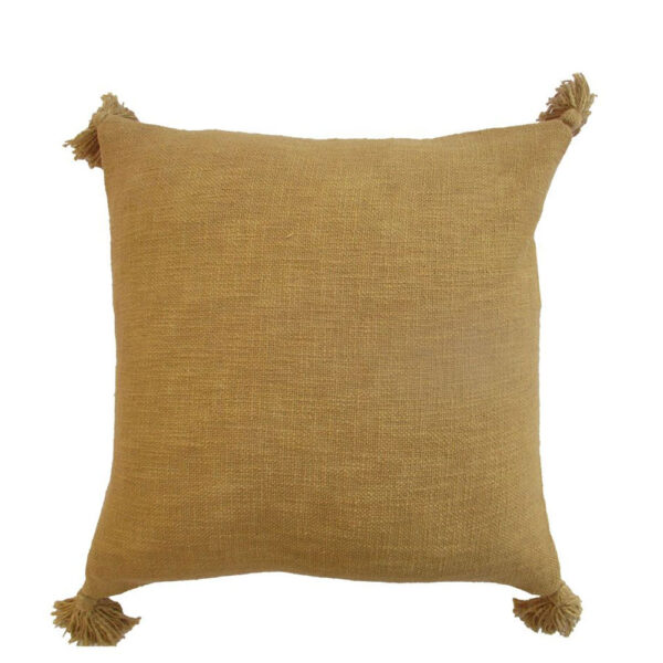 NIHAL ΔΙΑΚΟΣΜΗΤΙΚΟ ΜΑΞΙΛΑΡΙ 45x45cm ΥΦΑΣΜΑ ΜΟΥΣΤΑΡΔΙ POLYESTER 032819 - Image 3