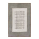COSMIC GRID ΠΙΝΑΚΑΣ ΔΙΑΚΟΣΜΗΤΙΚΟΣ ΜΕ ΚΟΡΝΙΖΑ 80x120x4cm ΚΑΜΒΑΣ ΓΚΡΙ ΣΚΟΥΡΟ ΜΠΕΖ ΞΥΛΟ 033064 - Image 3
