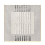 FRAMED DREAM ΠΙΝΑΚΑΣ ΔΙΑΚΟΣΜΗΤΙΚΟΣ ΜΕ ΚΟΡΝΙΖΑ 80x80x4cm ΚΑΜΒΑΣ ΓΚΡΙ ΑΝΟΙΧΤΟ ΜΠΕΖ ΞΥΛΟ 033065 - Image 3