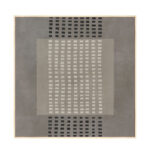 FRAMED DREAM ΠΙΝΑΚΑΣ ΔΙΑΚΟΣΜΗΤΙΚΟΣ ΜΕ ΚΟΡΝΙΖΑ 80x80x4cm ΚΑΜΒΑΣ ΓΚΡΙ ΣΚΟΥΡΟ ΜΠΕΖ ΞΥΛΟ 033066 - Image 3
