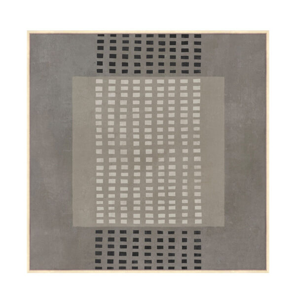 FRAMED DREAM ΠΙΝΑΚΑΣ ΔΙΑΚΟΣΜΗΤΙΚΟΣ ΜΕ ΚΟΡΝΙΖΑ 80x80x4cm ΚΑΜΒΑΣ ΓΚΡΙ ΣΚΟΥΡΟ ΜΠΕΖ ΞΥΛΟ 033066 - Image 3
