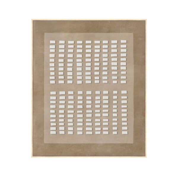 THE COLLECTIVE ΠΙΝΑΚΑΣ ΔΙΑΚΟΣΜΗΤΙΚΟΣ ΜΕ ΚΟΡΝΙΖΑ 80x120x4cm ΚΑΜΒΑΣ ΚΑΦΕ ΜΠΕΖ ΞΥΛΟ 033067 - Image 3