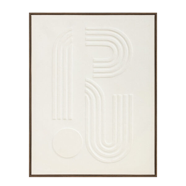 CURVA 2 ΠΙΝΑΚΑΣ ΔΙΑΚΟΣΜΗΤΙΚΟΣ ΜΕ ΚΟΡΝΙΖΑ 70x90x4cm ΚΑΜΒΑΣ BEIGE BEIGE ΞΥΛΟ ΦΥΣΙΚΟ 033167 - Image 6