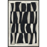 CEBRA ΠΙΝΑΚΑΣ ΔΙΑΚΟΣΜΗΤΙΚΟΣ ΜΕ ΚΟΡΝΙΖΑ 80x120x4cm ΚΑΜΒΑΣ BEIGE ΜΑΥΡΟ ΞΥΛΟ ΜΑΥΡΟ 033176 - Image 3