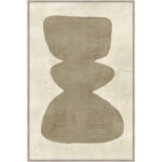 CANDELABRA.B ΠΙΝΑΚΑΣ ΔΙΑΚΟΣΜΗΤΙΚΟΣ ΜΕ ΚΟΡΝΙΖΑ 80x120x4cm ΚΑΜΒΑΣ BEIGE ΚΑΦΕ ΞΥΛΟ ΦΥΣΙΚΟ 033180 - Image 3
