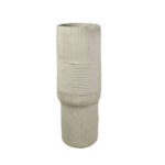 KYLMA ΔΙΑΚΟΣΜΗΤΙΚΟ ΒΑΖΟ 14x14x40cm POLYRESIN ΜΠΕΖ 033271 - Image 2