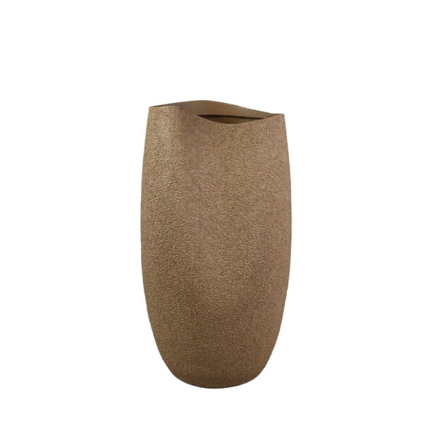 AITHERIUM.I ΔΙΑΚΟΣΜΗΤΙΚΟ ΒΑΖΟ 20.5x20.5x37.5cm POLYRESIN TERRACOTTA 033274 - Image 2