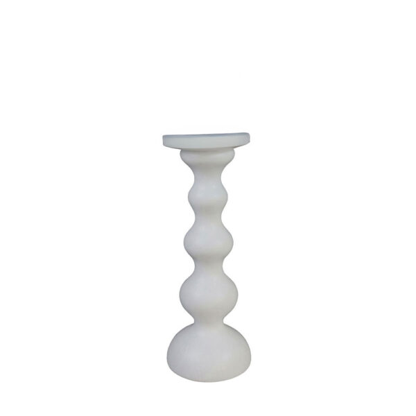 CADENA ΔΙΑΚΟΣΜΗΤΙΚΟ ΚΗΡΟΠΗΓΙΟ 11x11x29cm POLYRESIN ΛΕΥΚΟ 033297 - Image 3