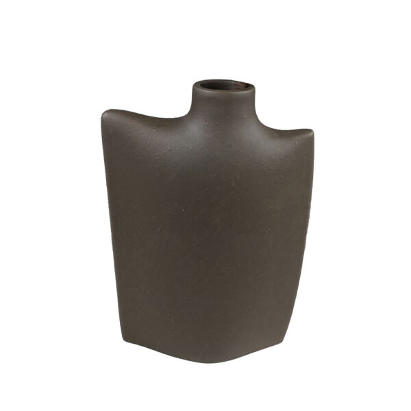 BOTELLA ΔΙΑΚΟΣΜΗΤΙΚΟ ΒΑΖΟ 17x7x25cm POLYRESIN ΚΑΦΕ ΣΚΟΥΡΟ 033303 - Image 2
