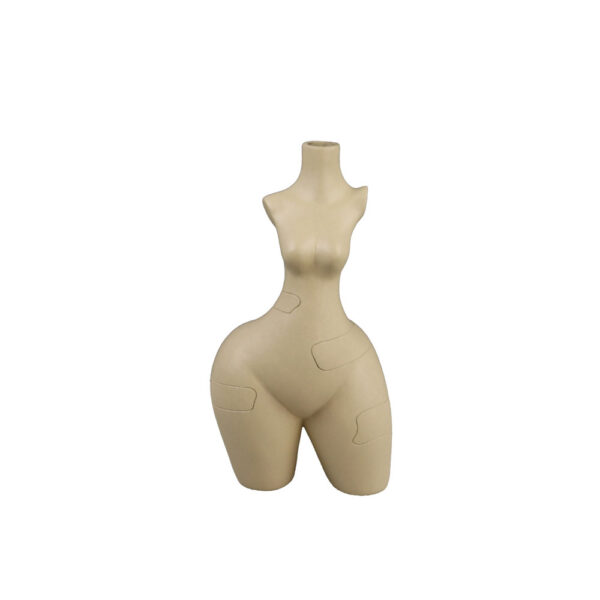 PEAR BODY ΔΙΑΚΟΣΜΗΤΙΚΟ ΒΑΖΟ 13.5x8.5x25cm POLYRESIN ΜΠΕΖ 033305 - Image 2